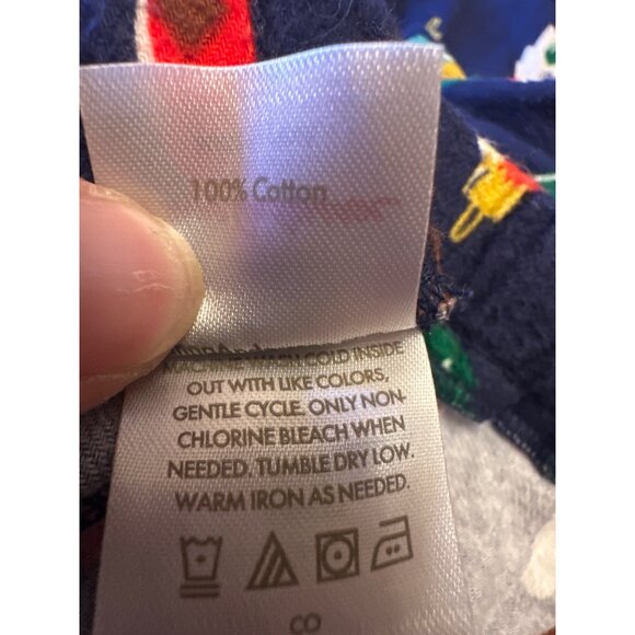 Hanna Andersson Holiday Christmas Print Cotton Adult Pajama Set M - Picture 5 of 5